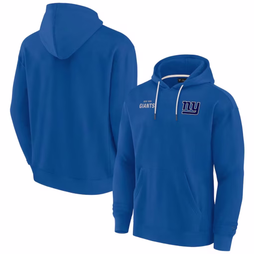 New York Giants Fanatics Unisex Elements Super Soft Fleece Pullover Hoodie – Royal