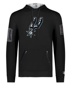 Alternative view of San Antonio Spurs FISLL x Black History Collection Unisex Pullover Hoodie – Black