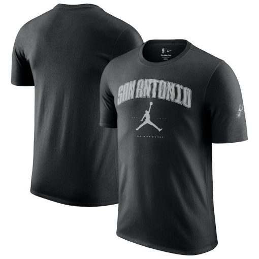 San Antonio Spurs Jordan Brand Unisex Essential Cities T-Shirt – Black