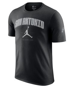 Alternative view of San Antonio Spurs Jordan Brand Unisex Essential Cities T-Shirt – Black