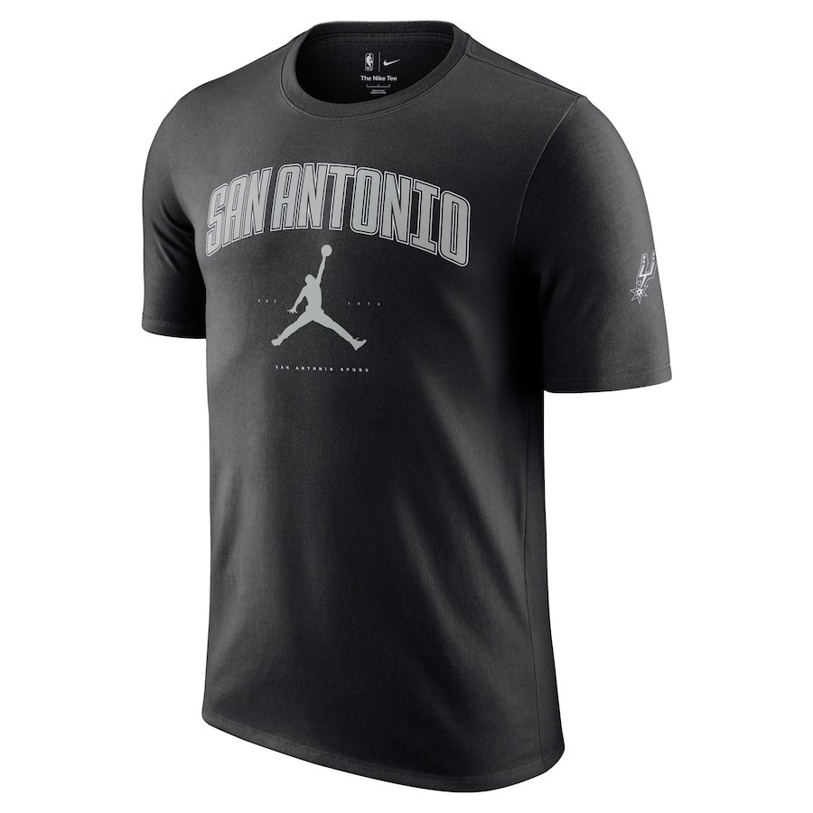 San Antonio Spurs Jordan Brand Unisex Essential Cities T-Shirt – Black - Image 2