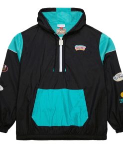 Alternative view of San Antonio Spurs Mitchell & Ness Unisex  Hardwood Classics Team OG 3.0 Anorak Half-Zip Windbreaker Jacket – Black