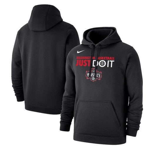 Washington Mystics Nike Unisex Just Do It Club Pullover Hoodie – Black