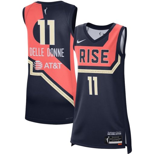 Elena Delle Donne Washington Mystics Nike Unisex Rebel Edition Victory Player Jersey – Navy