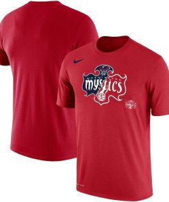 Washington Mystics Nike Unisex Split Logo Performance T-Shirt – Red