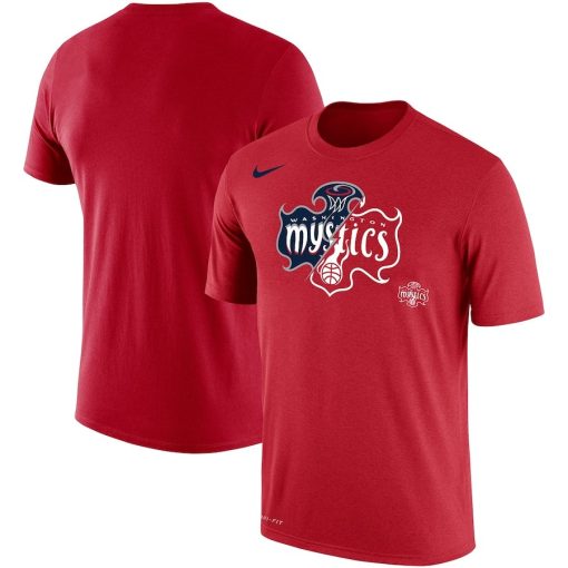 Washington Mystics Nike Unisex Split Logo Performance T-Shirt – Red
