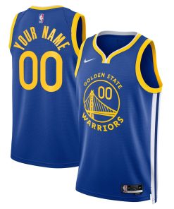 Golden State Warriors Nike Unisex Swingman Custom Jersey Royal – Icon Edition