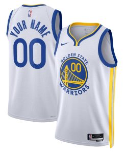 Golden State Warriors Nike Unisex Swingman Custom Jersey White – Association Edition
