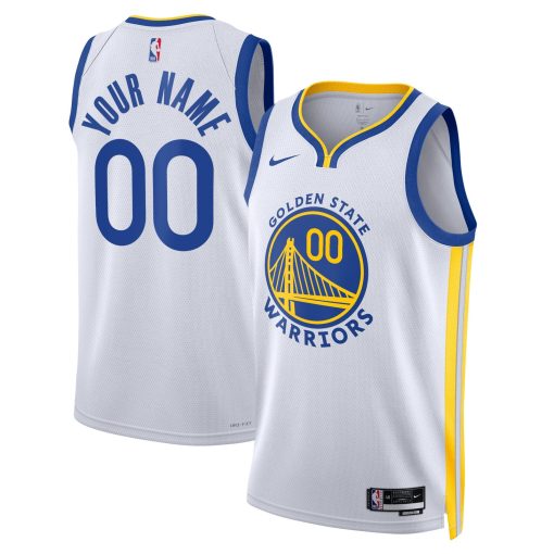 Golden State Warriors Nike Unisex Swingman Custom Jersey White – Association Edition