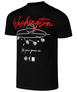 Alternative view of Washington Mystics round21 Unisex Home Court T-Shirt – Black