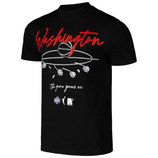 Washington Mystics round21 Unisex Home Court T-Shirt – Black - Image 2