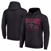 Atlanta Falcons Starter Unisex Throwback Logo Pullover Hoodie – Black