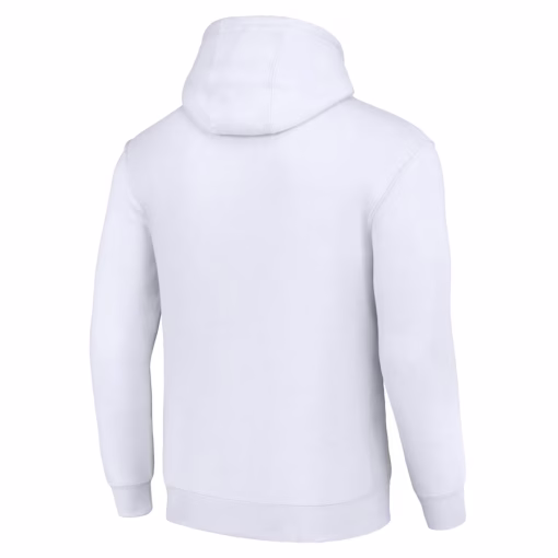 Minnesota Vikings Starter Unisex Throwback Logo Pullover Hoodie – White - Image 3