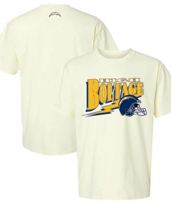 Los Angeles Chargers The Wild Collective Unisex Super Chargers Scoop Neck T-Shirt – Cream