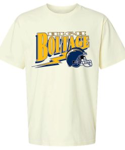 Alternative view of Los Angeles Chargers The Wild Collective Unisex Super Chargers Scoop Neck T-Shirt – Cream