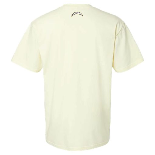 Los Angeles Chargers The Wild Collective Unisex Super Chargers Scoop Neck T-Shirt – Cream - Image 3