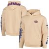 Washington Mystics The Wild Collective Unisex Graffiti Acid Wash Pullover Hoodie – Cream
