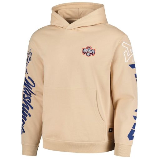 Washington Mystics The Wild Collective Unisex Graffiti Acid Wash Pullover Hoodie – Cream - Image 2