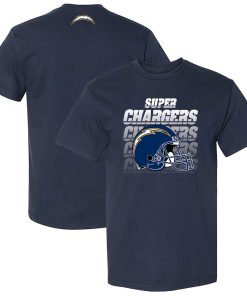 Los Angeles Chargers The Wild Collective Unisex Super Chargers Super Chargers Scoop Neck T-Shirt – Navy