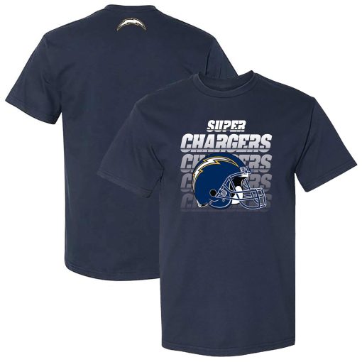 Los Angeles Chargers The Wild Collective Unisex Super Chargers Super Chargers Scoop Neck T-Shirt – Navy