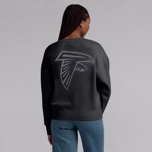 Atlanta Falcons Fanatics Women’s Elements Pullover Sweatshirt – Black - Image 5