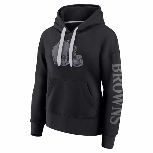 Cleveland Browns Fanatics Women’s Elements Next Pullover Hoodie – Black - Image 2