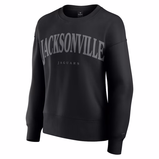 Jacksonville Jaguars Fanatics Women’s Elements Pullover Sweatshirt – Black - Image 2