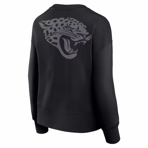 Jacksonville Jaguars Fanatics Women’s Elements Pullover Sweatshirt – Black - Image 3