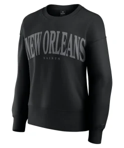 Alternative view of New Orleans Saints Fanatics Women’s Elements Pullover Sweatshirt – Black