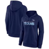 Tennessee Titans Fanatics Women’s Iconic Cotton Fleece Checklist Pullover Hoodie – Navy