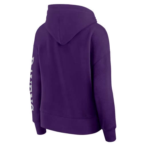 Baltimore Ravens Fanatics Women’s Elements Next Pullover Hoodie – Purple - Image 3