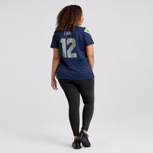 12s Seattle Seahawks Nike Women’s Player Jersey – Navy - Image 7