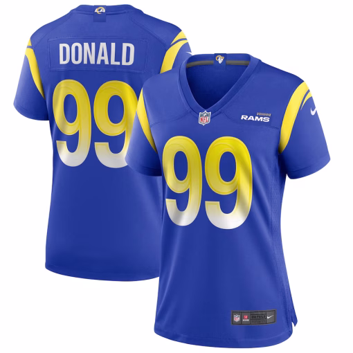 Aaron Donald Los Angeles Rams Nike Women’s Player Jersey – Royal
