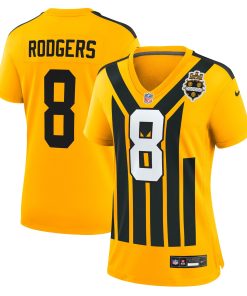 Aaron Rodgers Pittsburgh Steelers Nike Women’s Alternate 1933 Throwback Game Jersey – Gold