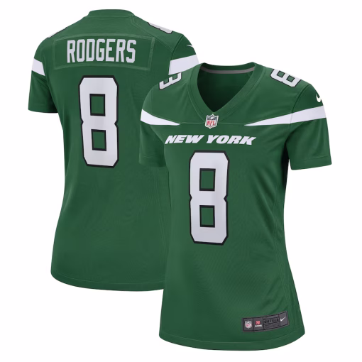 Aaron Rodgers New York Jets Nike Women’s Player Jersey – Green