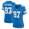Aidan Hutchinson Detroit Lions Nike Women’s Game Jersey – Blue
