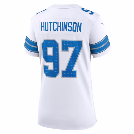 Aidan Hutchinson Detroit Lions Nike Women’s Game Jersey – White - Image 3