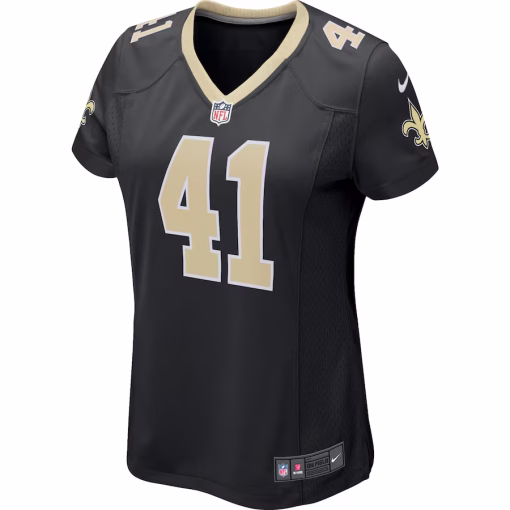 Alvin Kamara New Orleans Saints Nike Women’s Game Jersey – Black - Image 2