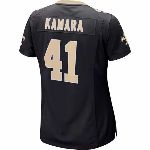 Alvin Kamara New Orleans Saints Nike Women’s Game Jersey – Black - Image 3