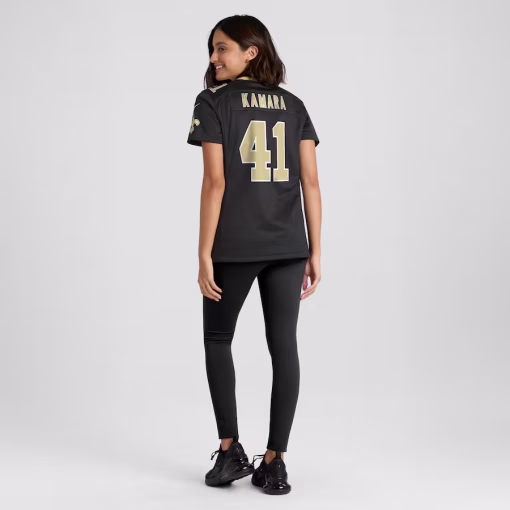 Alvin Kamara New Orleans Saints Nike Women’s Game Jersey – Black - Image 5