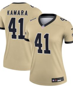 Alvin Kamara New Orleans Saints Nike Women’s Gameday Golds Alternate Legend Player Performance Top – Gold