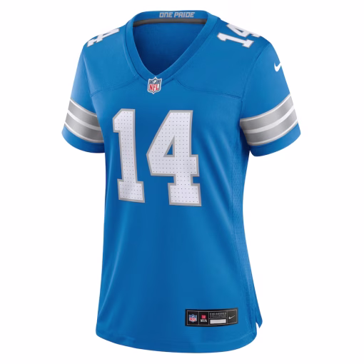 Amon-Ra St. Brown Detroit Lions Nike Women’s Team Game Jersey – Blue - Image 2