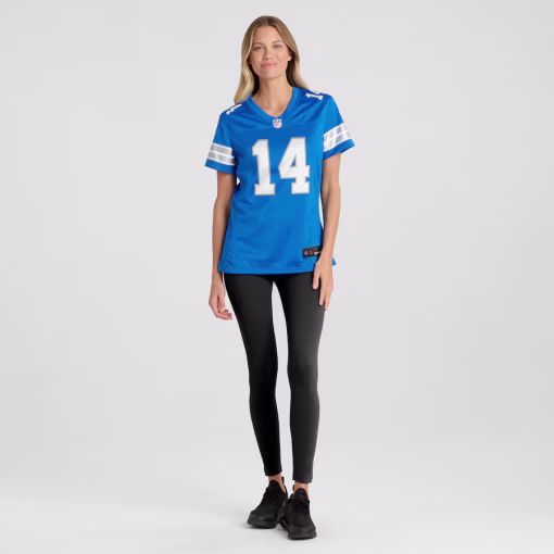 Amon-Ra St. Brown Detroit Lions Nike Women’s Team Game Jersey – Blue - Image 4