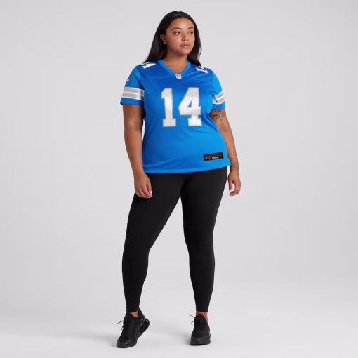 Amon-Ra St. Brown Detroit Lions Nike Women’s Team Game Jersey – Blue - Image 6