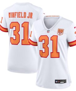 Antoine Winfield Jr. ’76 Tampa Bay Buccaneers Nike Women’s 50th Season Game Jersey – White