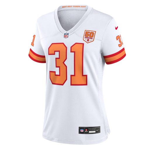 Antoine Winfield Jr. ’76 Tampa Bay Buccaneers Nike Women’s 50th Season Game Jersey – White - Image 2