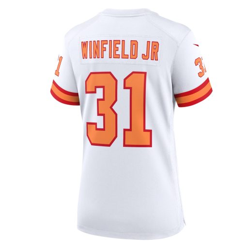 Antoine Winfield Jr. ’76 Tampa Bay Buccaneers Nike Women’s 50th Season Game Jersey – White - Image 3