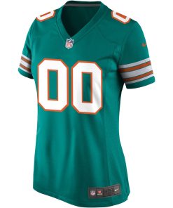 Alternative view of Miami Dolphins Nike Women’s Alternate Custom Game Jersey – Aqua