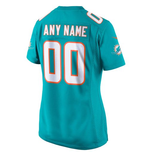 Miami Dolphins Nike Women’s Custom Game Jersey – Aqua - Image 3