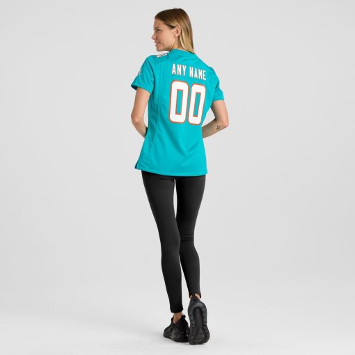Miami Dolphins Nike Women’s Custom Game Jersey – Aqua - Image 5